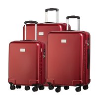 Moderné cestovné kufre PANAMA - červené - TSA zámok