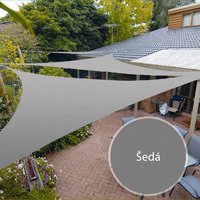 Ochranná trojuholníková tieniaca plachta proti slnku 5x5x5 m