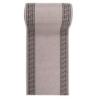 Sisalový PP behúň GREEK - svetlo hnedý / čierny