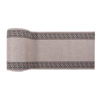 Sisalový PP behúň GREEK - svetlo hnedý / čierny