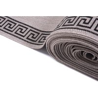 Sisalový PP behúň GREEK - svetlo hnedý / čierny