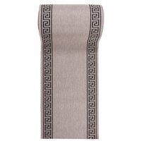 Sisalový PP behúň GREEK - svetlo hnedý / čierny