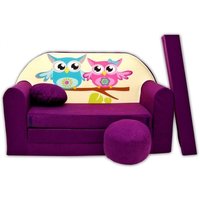 Detská pohovka sovička fialové