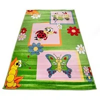 Detský koberec Zeleni CHROBÁČIKY