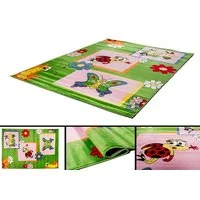 Detský koberec Zeleni CHROBÁČIKY