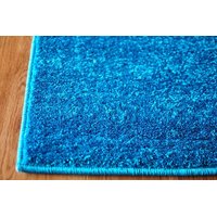 Detský koberec sovička - tyrkysový
