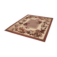 Kusový koberec ATLAS flora - béžový/hnedý