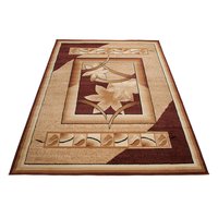 Kusový koberec ATLAS frame - béžový/hnedý
