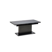 Konferenčný stolík OPTI - čierny lesklý - 126-168x70x58-75 cm - rozkladacia a zdvíhacie