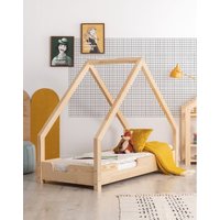 Detská Domčekové posteľ z masívu LOCA C - 160x90 cm