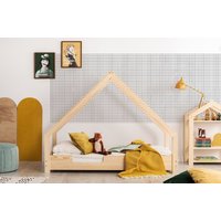 Detská Domčekové posteľ z masívu LOCA C - 180x90 cm