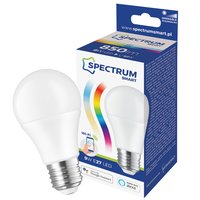 Žiarovka E27 - LED RGB + W - Wi-Fi - 9W - 850L