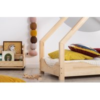 Detská Domčekové posteľ z masívu LOCA E - 160x80 cm