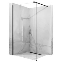 Kúpeľňová pevná zástena MAXMAX Rea AERO 110 cm - čierna matná - číre sklo