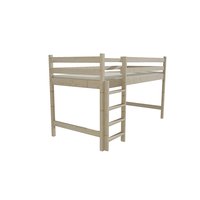 Vyvýšená detská posteľ z MASÍVU 180x80cm - ZP002