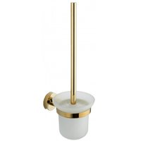 Závesná WC kefa MEXEN REMO - kov / sklo - zlatá, 7050750-50