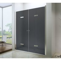 Sprchové dvere maxmax LIMA DUO 160 cm - GRAFIT