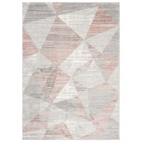 Kusový koberec ASTHANE abstrakt - šedý/ružový