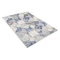 Kusový koberec ASTHANE square - šedý/modrý