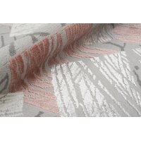 Kusový koberec ASTHANE square - sivý / ružový