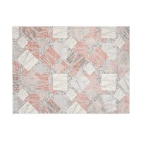 Kusový koberec ASTHANE square - sivý / ružový