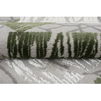 Kusový koberec ASTHANE square - sivý / zelený