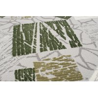 Kusový koberec ASTHANE square - sivý / zelený