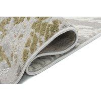 Kusový koberec ASTHANE square - sivý / zelený