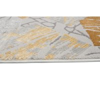 Kusový koberec ASTHANE square - sivý / žltý