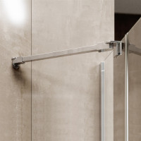 Nové sprchovací kút, R 550, 90x90x200 cm, pántový, chróm ALU, sklo číre 6 mm, EC