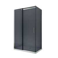 Sprchovací kút maxmax OMEGA 140x100 cm - GRAFIT
