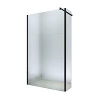 Kúpeľňová pevná zástena maxmax WALK-IN PLUS 60 + 30 cm - BLACK