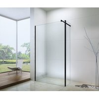 Kúpeľňová pevná zástena maxmax WALK-IN PLUS 50 + 30 cm - BLACK