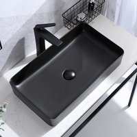Keramické umývadlo MAXMAX Rea DENIS - čierne matné