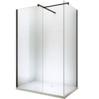 Sprchovací kút maxmax WALK-IN 70x120 cm - BLACK