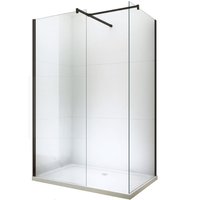 Sprchovací kút maxmax WALK-IN 110x120 cm - BLACK