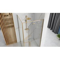 Sprchovací kút MAXMAX Rea FARGO 90x90 cm - zlatý