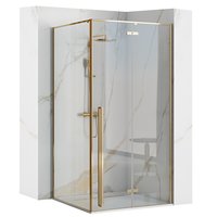 Sprchovací kút MAXMAX Rea FARGO 90x90 cm - zlatý