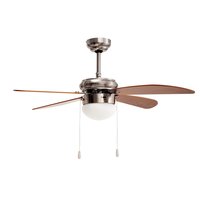 Stropné svietidlo s ventilátorom MODERN - 105 cm - strieborné