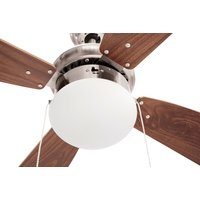 Stropné svietidlo s ventilátorom MODERN - 105 cm - strieborné
