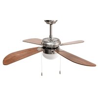Stropné svietidlo s ventilátorom MODERN - 105 cm - strieborné