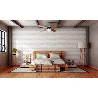 Stropné svietidlo s ventilátorom MODERN - 105 cm - strieborné