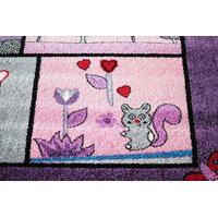 Detský koberec ROZPRÁVKOVÝ LES - fialový