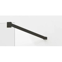 Kúpeľňová pevná zástena maxmax KIOTO BLACK 120 cm - číre / mat