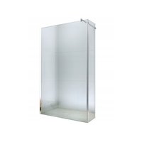 Kúpeľňová pevná zástena maxmax WALK-IN PLUS 90 + 30 cm - chrómová