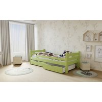 SKLADOM: Detská posteľ z MASÍVU 200x90cm bez šuplíku - M01 - zelená