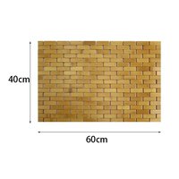 Kúpeľňová mozaiková bambusová predložka 40x60 cm
