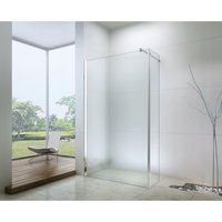 Kúpeľňová pevná zástena maxmax WALK-IN PLUS 60 + 30 cm - chrómová
