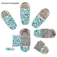 Rastúce fusak do kočíka GROW UP - SNOW - s kožušinou
