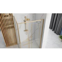 Sprchovací kút MAXMAX Rea SOLAR 120x90 cm - zlatý